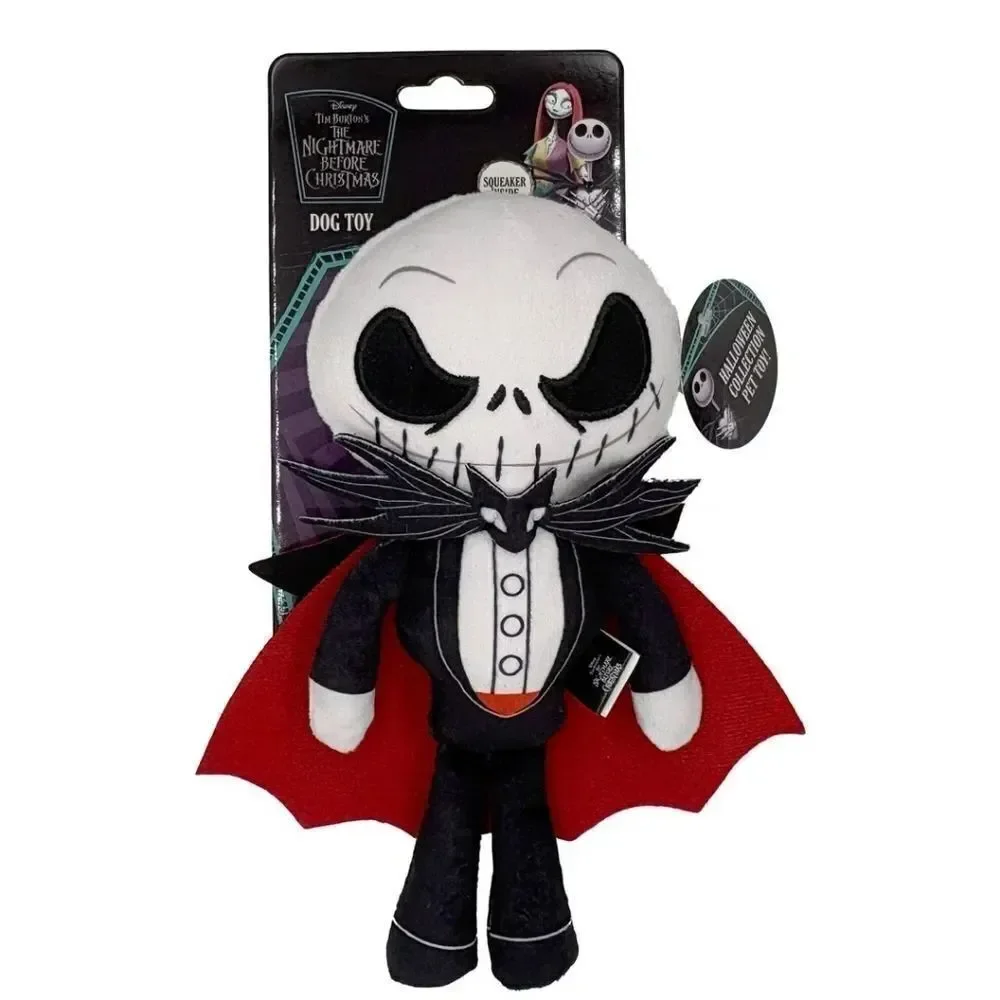 New Disney Nightmare Before Christmas Jack Dog Plush Squeaker Toy